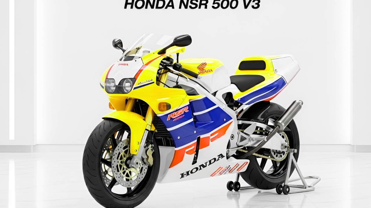 Honda NSR 500 V3 2026: Motocicleta Deportiva de Inspiración MotoGP con Diseño Futurista, Rendimiento Extremo y Tecnología de Competición Avanzada